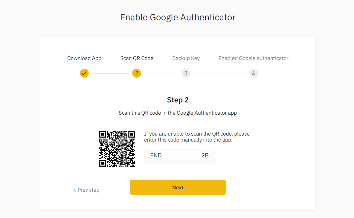 how to get google authenticator code for binance