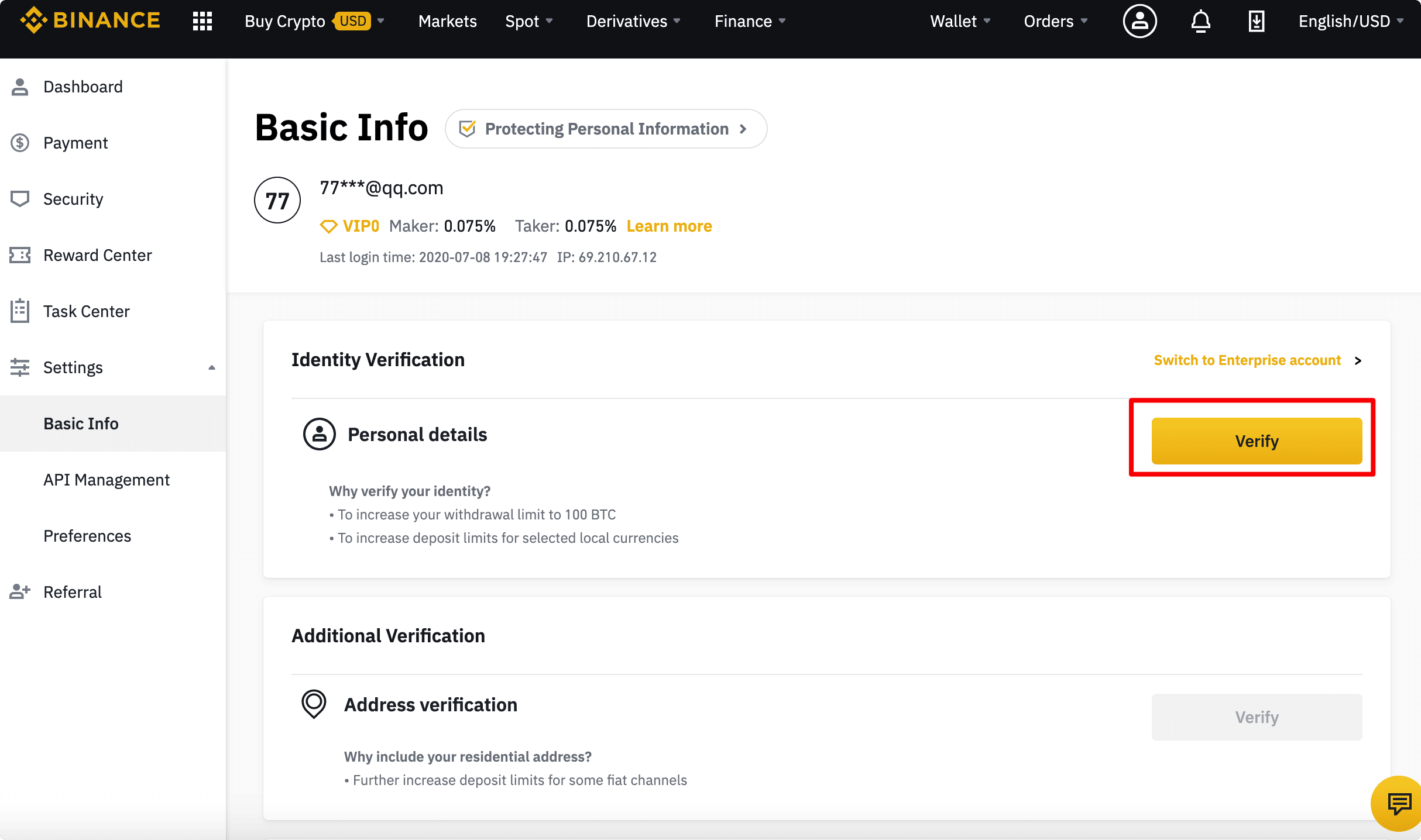 binance news kyc