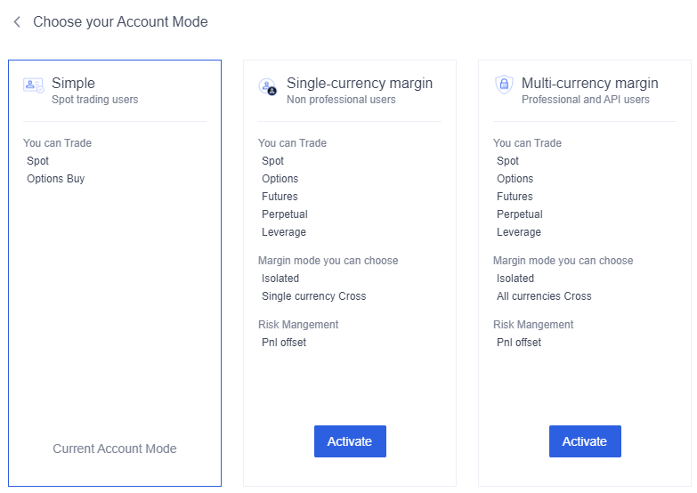 Account features