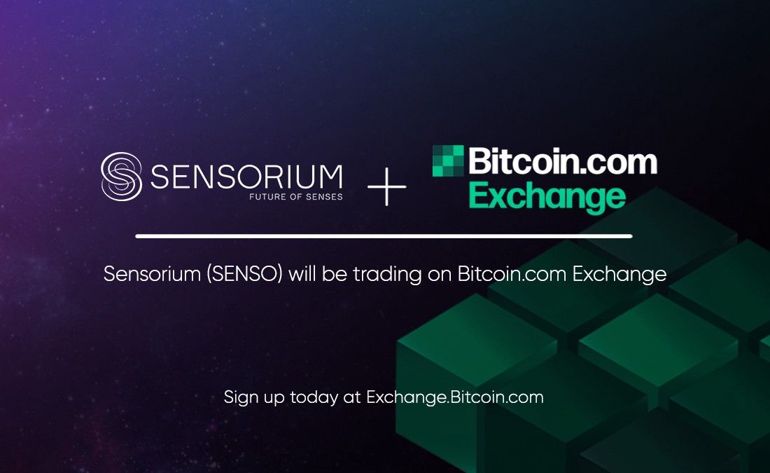 Sensorium's SENSO Token Arrives on a Leading Exchange, Bitcoin.com