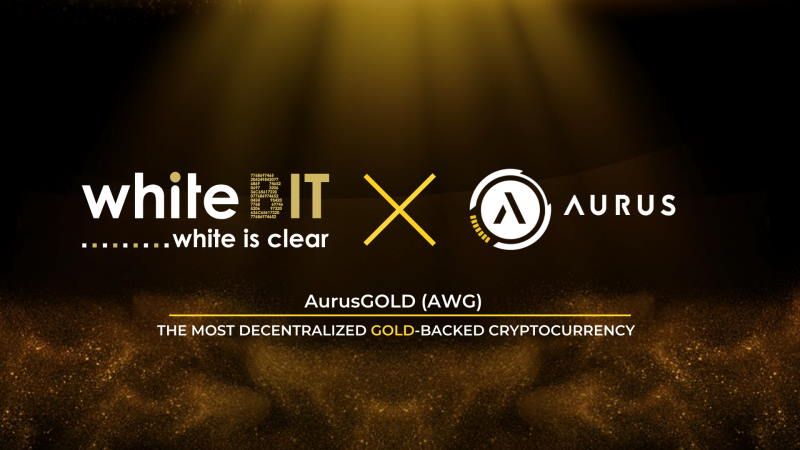 WhiteBIT Exchange Lists AurusGOLD – New AWG:USD Trading Pair Available