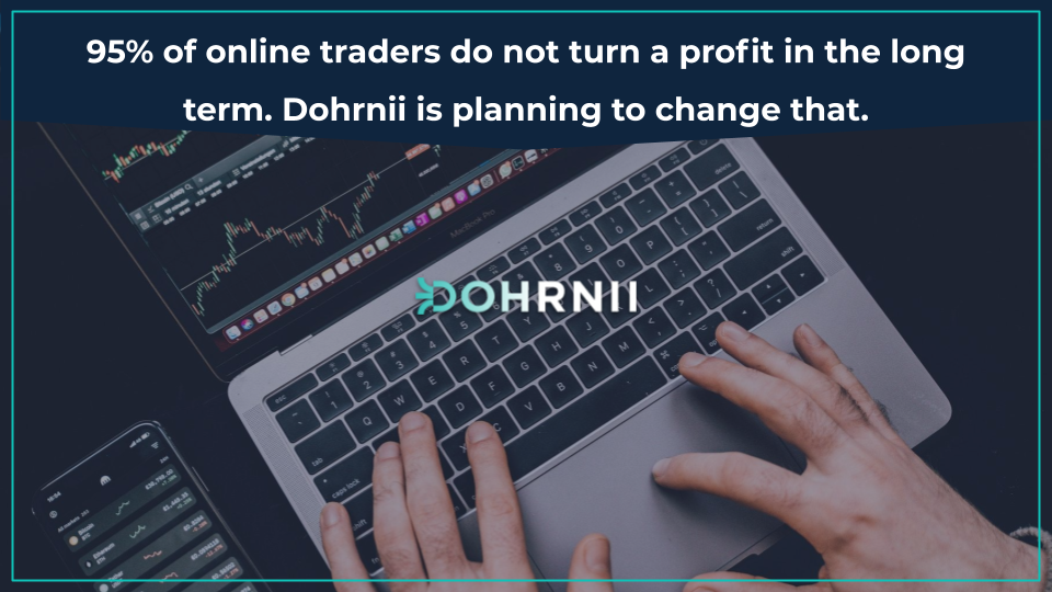 95% of online traders do not turn a profit in the long term. Dohrnii is planning to change that.