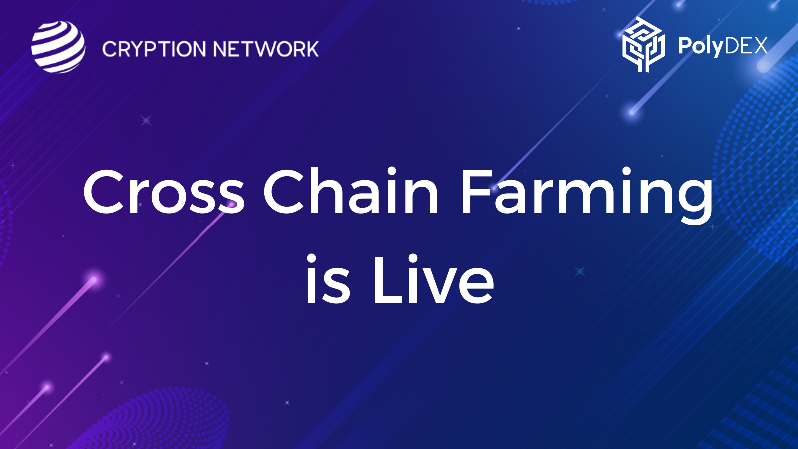Cryption Network Launches Cross-Chain Farming for PolyDEX