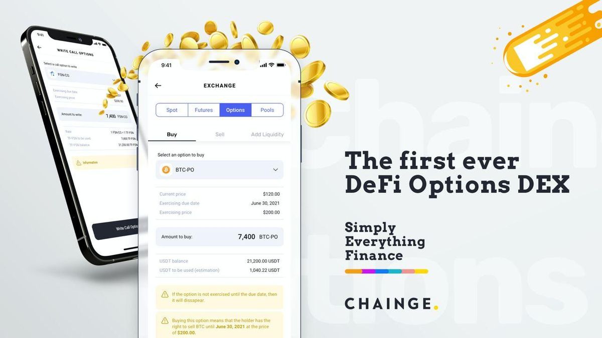 Chainge Finance – Completing their DEX trilogy with the launch of the FIRST EVER DeFi Options DEX