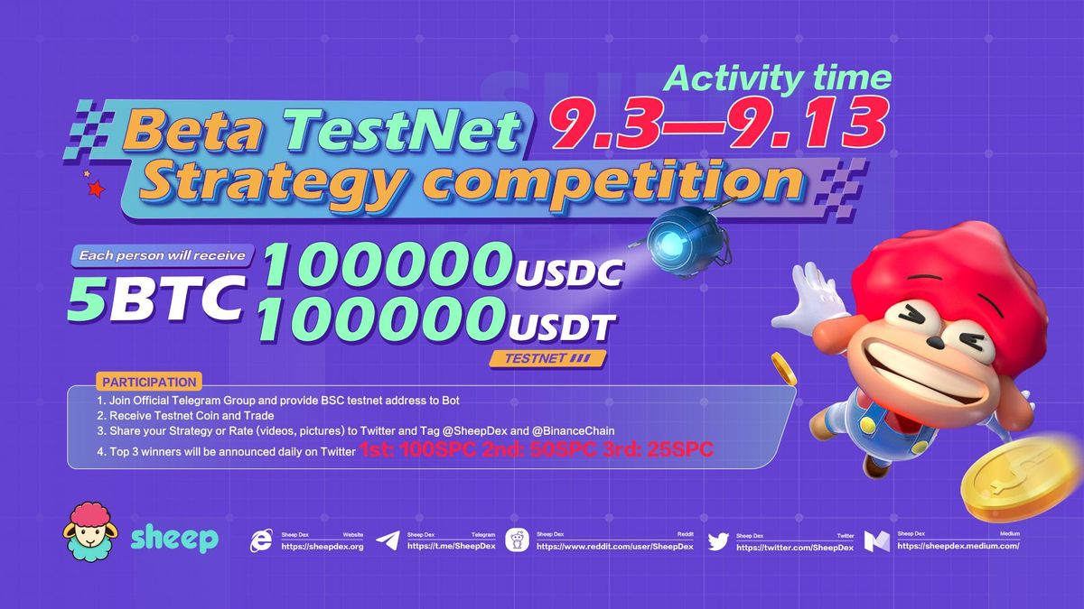 SheepDex started TestNet Competition with Mystery Rewards
