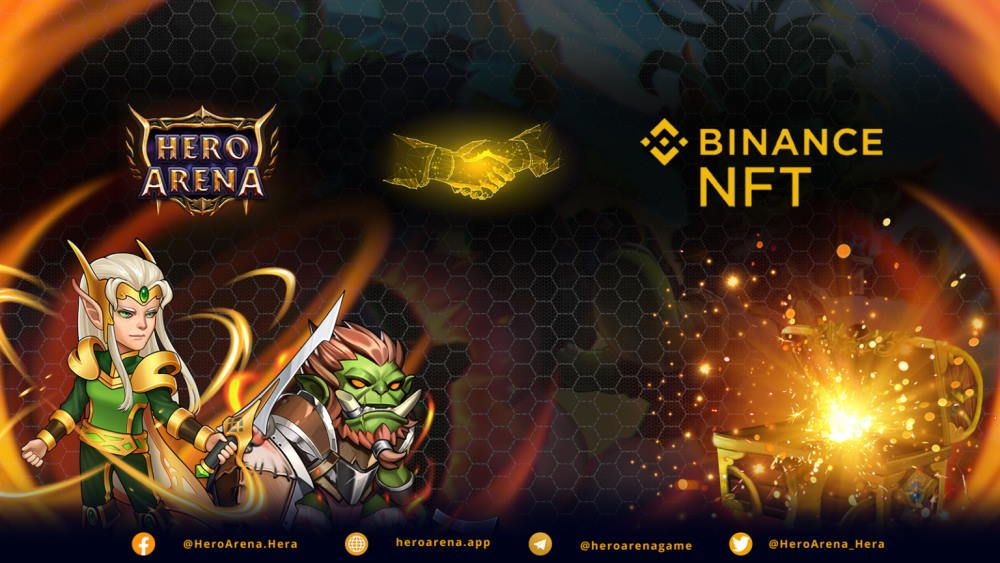Hero Arena x Binance NFT Boxes - which were sold out 10,000 boxes in just 5 seconds"