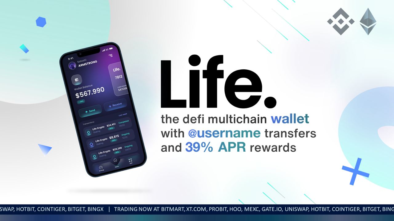 Life Crypto: Crypto Holding and Transfers Made Easy. Traditional Banking Style with Non-Custodial Crypto Wallet