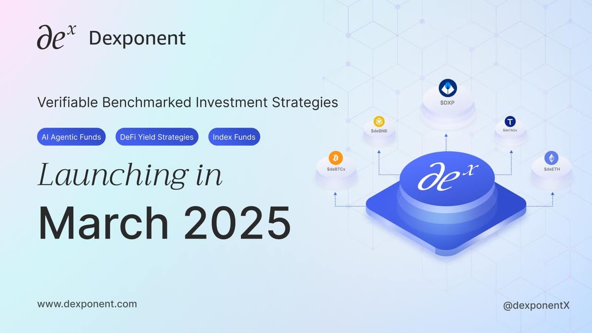 Dexponent set to Launch DeFAI Infrastructure to Revolutionize Verifiable Benchmarked Investment Strategies