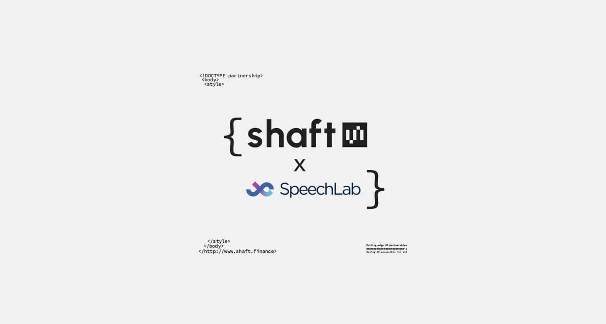 SHAFT Foundation and SpeechLab Inc. Unite to Solve “Agentic AI” Accessibility Issues and Drive Crypto Agent Innovation