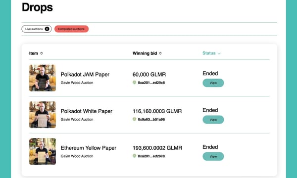 GBM Auctions Hosts First Charity Bid-to-Earn Auction for Polkadot Ecosystem