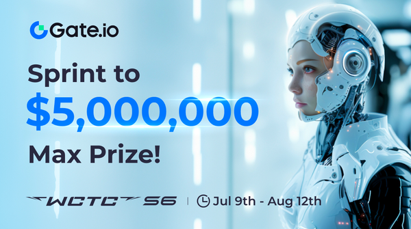 Registration Now Open for Gate.io WCTC S6 Competition, Offers Up To $5 Million in Prizes