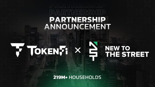 TokenFi and New to The Street Announce National Media Partnership to Reach 219M+ Households